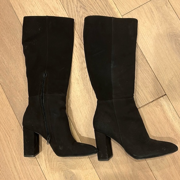 Steve Madden Shoes - Steve Madden Suede Black Boots Size 7.5